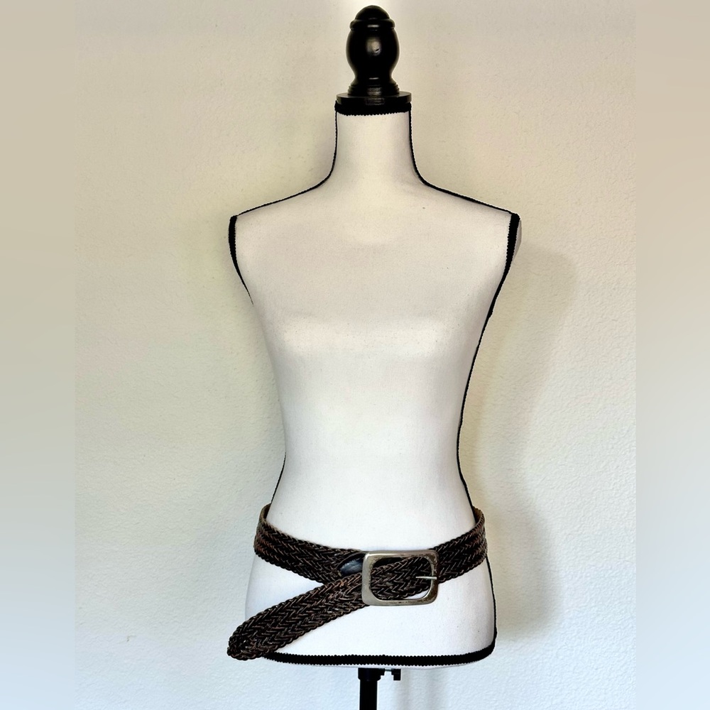 Vintage Woven Leather Belt